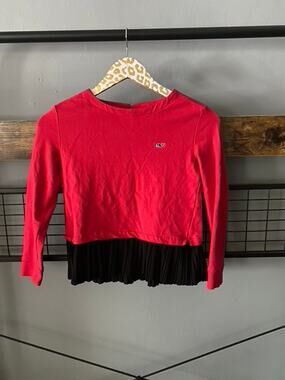 Vineyard Vines Girls Ruffle Bottom Top | Size Medium
